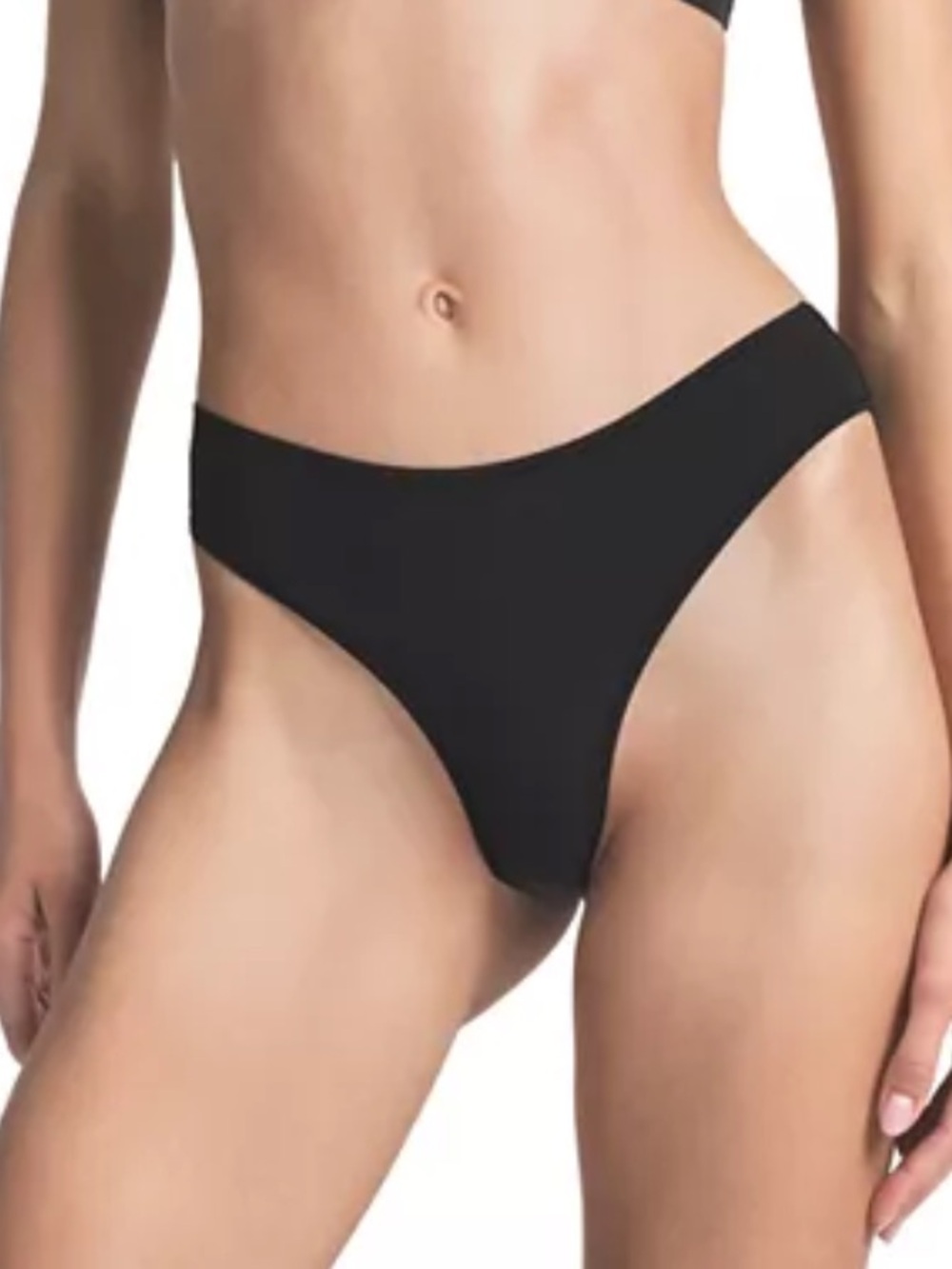 SKIMS Fits Everybody Thong in Onyx